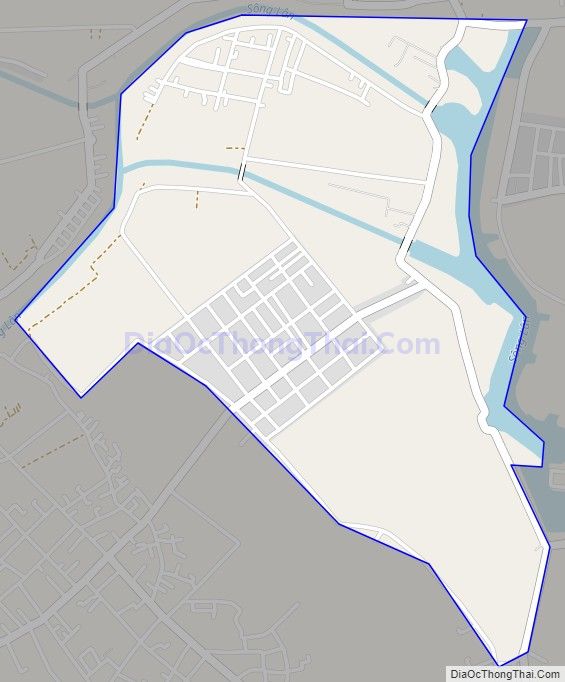 Bản đồ giao thông xã Nam Cường, huyện Tiền Hải