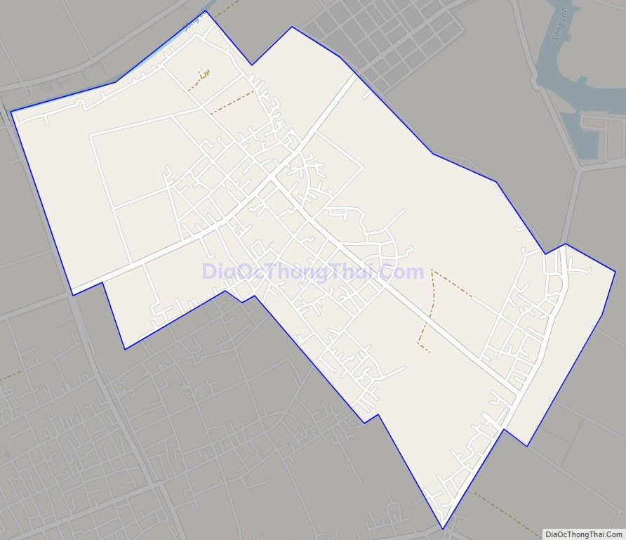 Bản đồ giao thông xã Nam Thắng, huyện Tiền Hải