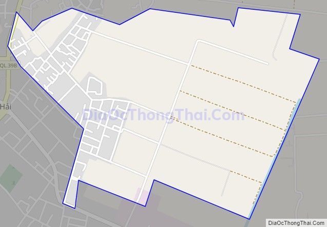 Bản đồ giao thông xã Tây Sơn (cũ), huyện Tiền Hải