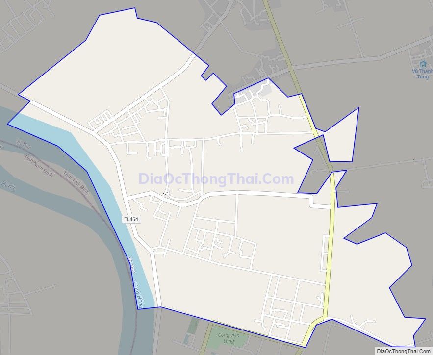 Bản đồ giao thông xã Nguyên Xá, huyện Vũ Thư