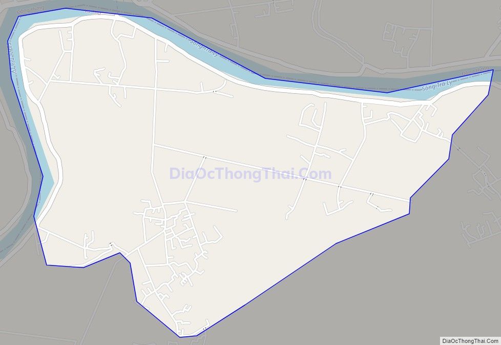 Bản đồ giao thông xã Phúc Thành, huyện Vũ Thư