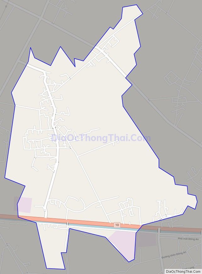 Bản đồ giao thông xã Tam Quang, huyện Vũ Thư