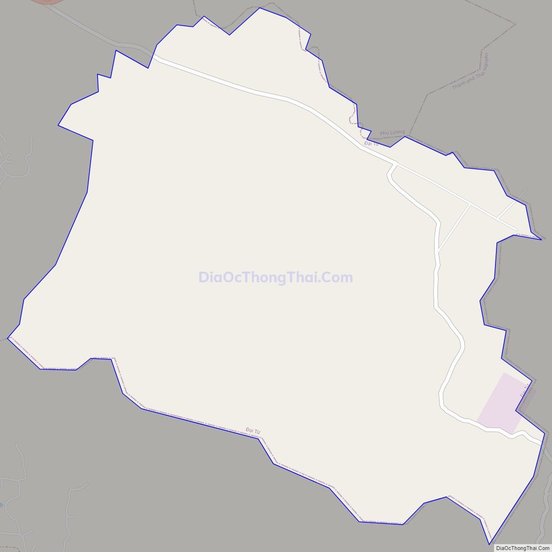 Bản đồ giao thông xã An Khánh, huyện Đại Từ