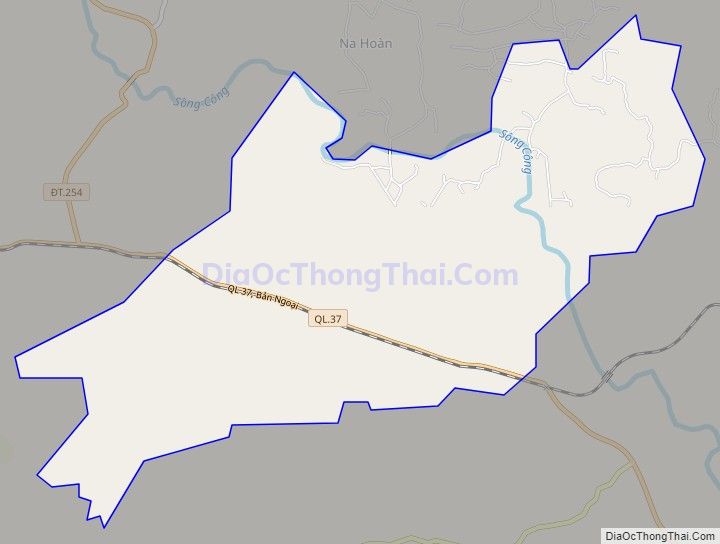 Bản đồ giao thông xã Bản Ngoại, huyện Đại Từ