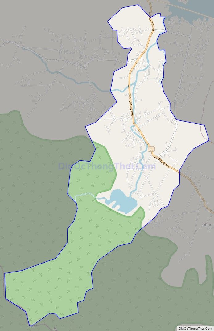 Bản đồ giao thông xã Ký Phú, huyện Đại Từ
