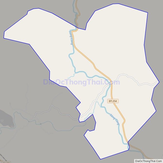 Bản đồ giao thông xã Phú Cường, huyện Đại Từ