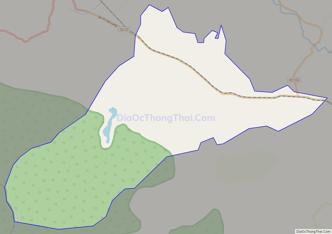 Bản đồ giao thông xã Phú Xuyên, huyện Đại Từ
