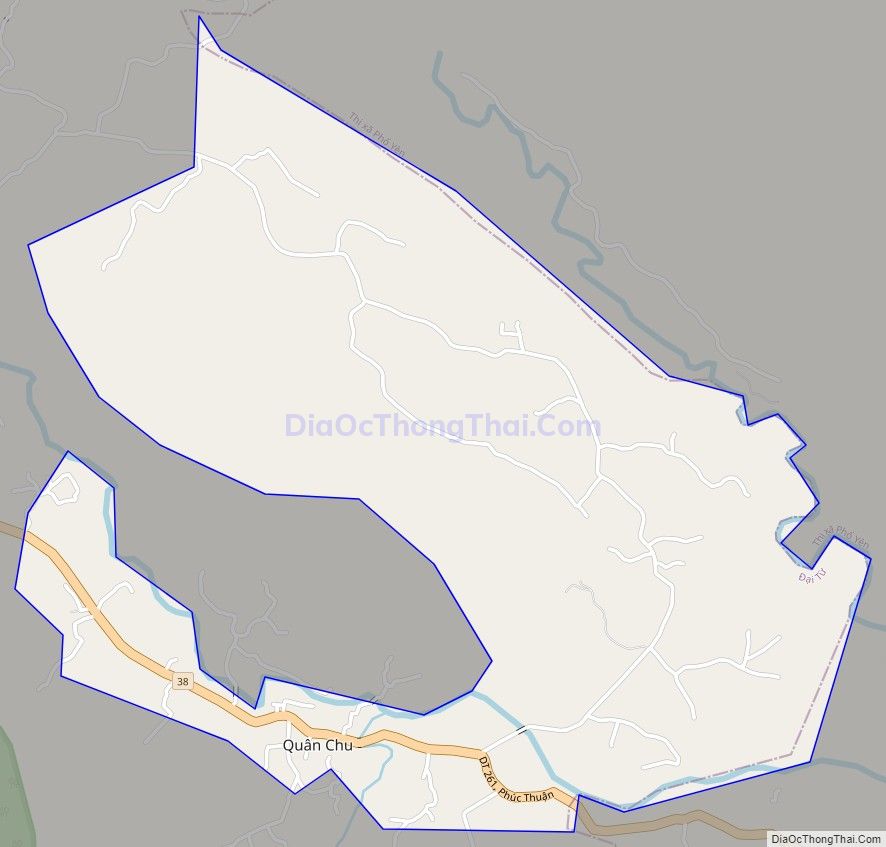 Bản đồ giao thông Thị trấn Quân Chu, huyện Đại Từ