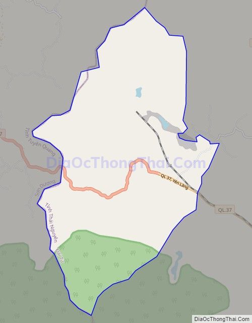 Bản đồ giao thông xã Yên Lãng, huyện Đại Từ