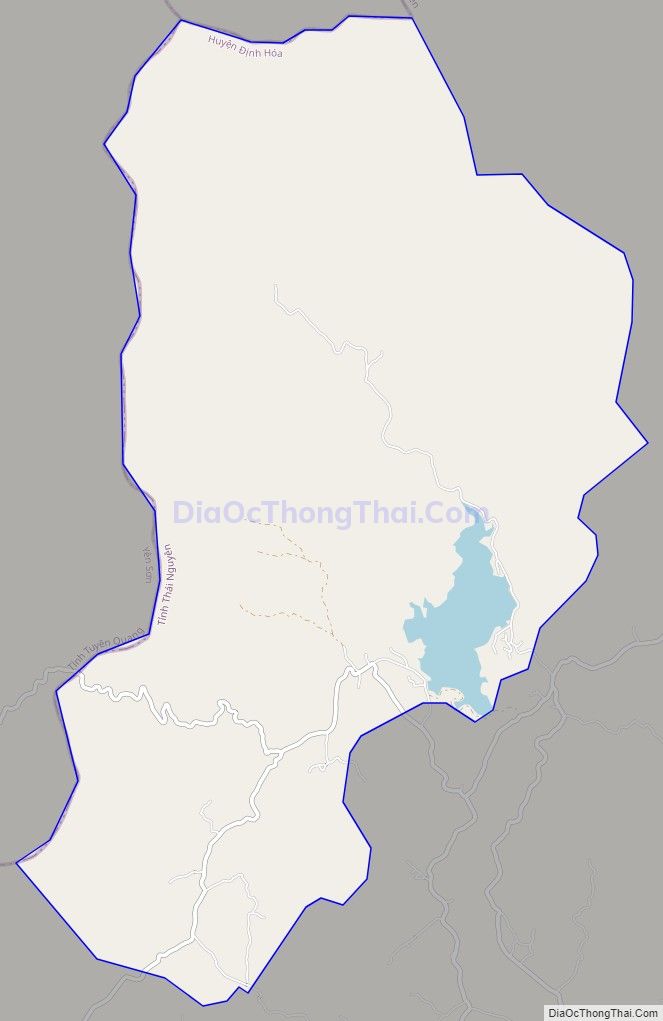 Bản đồ giao thông xã Bảo Linh, huyện Định Hóa