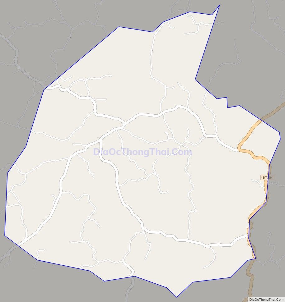 Bản đồ giao thông xã Bình Yên, huyện Định Hóa