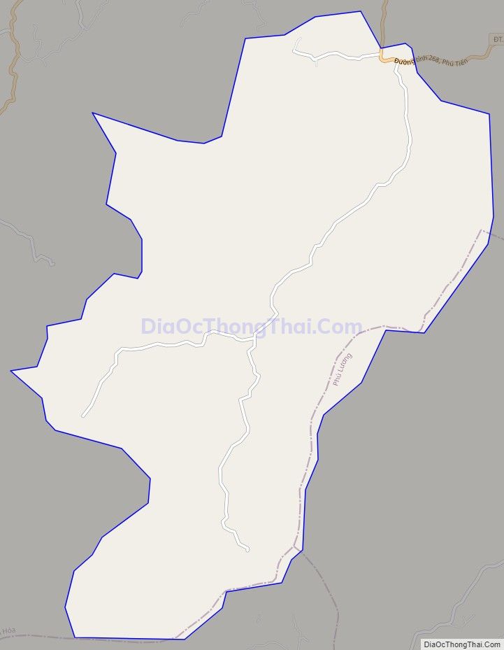 Bản đồ giao thông xã Bộc Nhiêu, huyện Định Hóa