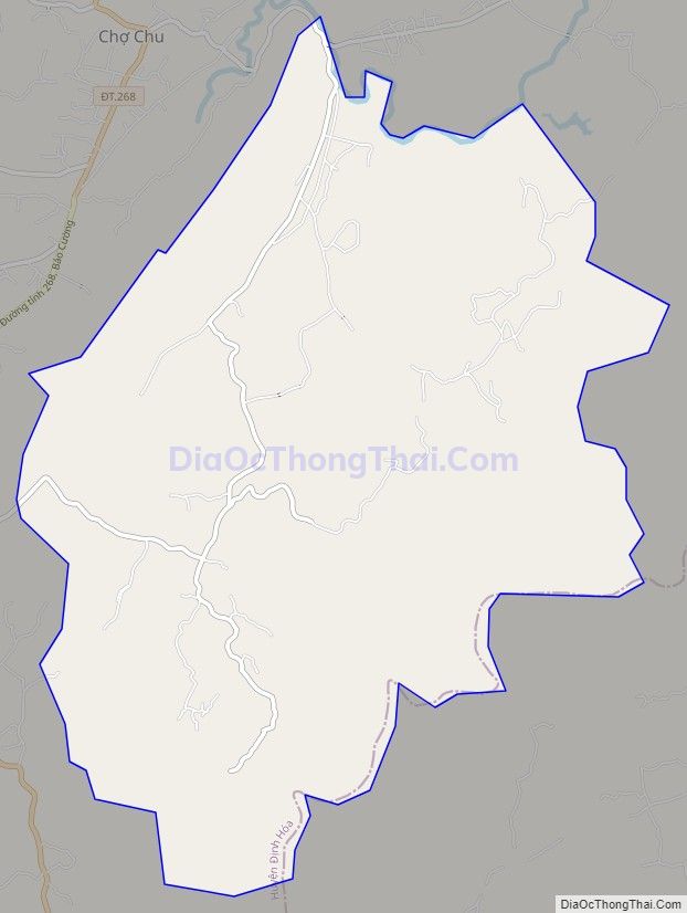 Bản đồ giao thông xã Phượng Tiến, huyện Định Hóa