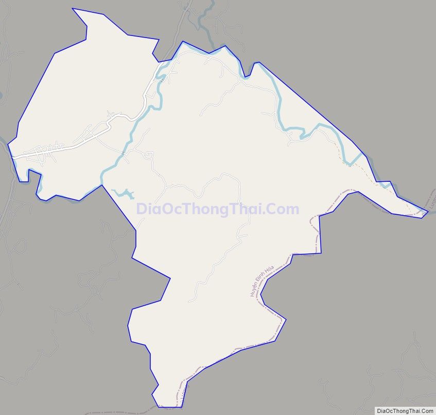 Bản đồ giao thông xã Tân Dương, huyện Định Hóa