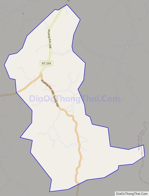 Bản đồ giao thông xã Trung Hội, huyện Định Hóa