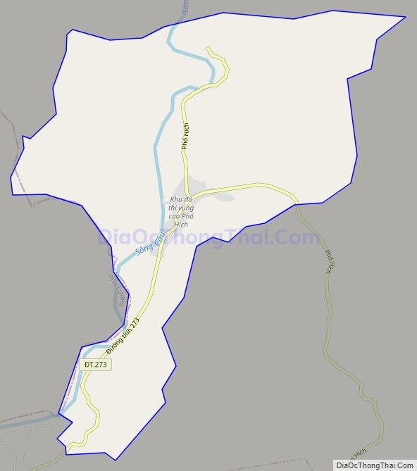 Bản đồ giao thông xã Hòa Bình, huyện Đồng Hỷ