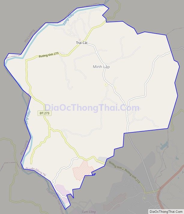 Bản đồ giao thông xã Minh Lập, huyện Đồng Hỷ