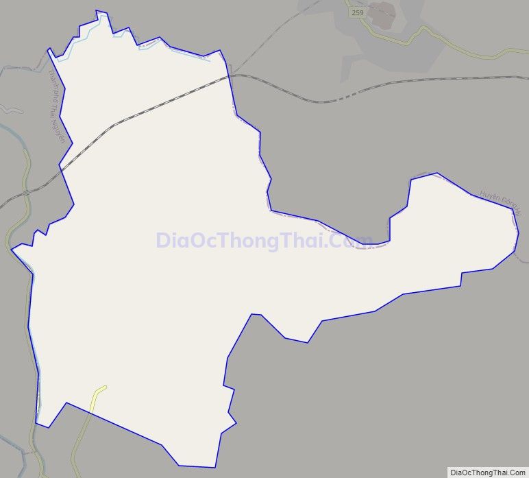 Bản đồ giao thông xã Bàn Đạt, huyện Phú Bình