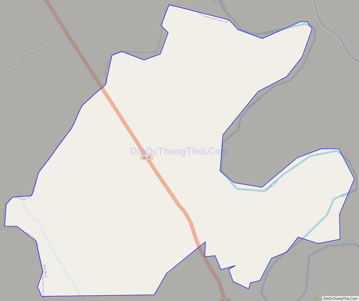 Bản đồ giao thông xã Thượng Đình, huyện Phú Bình