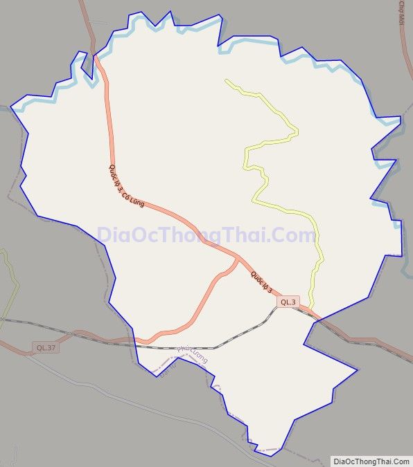 Bản đồ giao thông xã Cổ Lũng, huyện Phú Lương