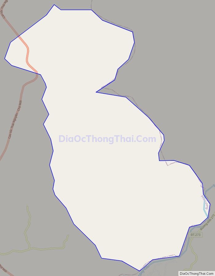 Bản đồ giao thông xã Phú Đô, huyện Phú Lương