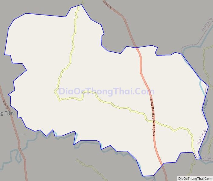 Bản đồ giao thông xã Vô Tranh, huyện Phú Lương