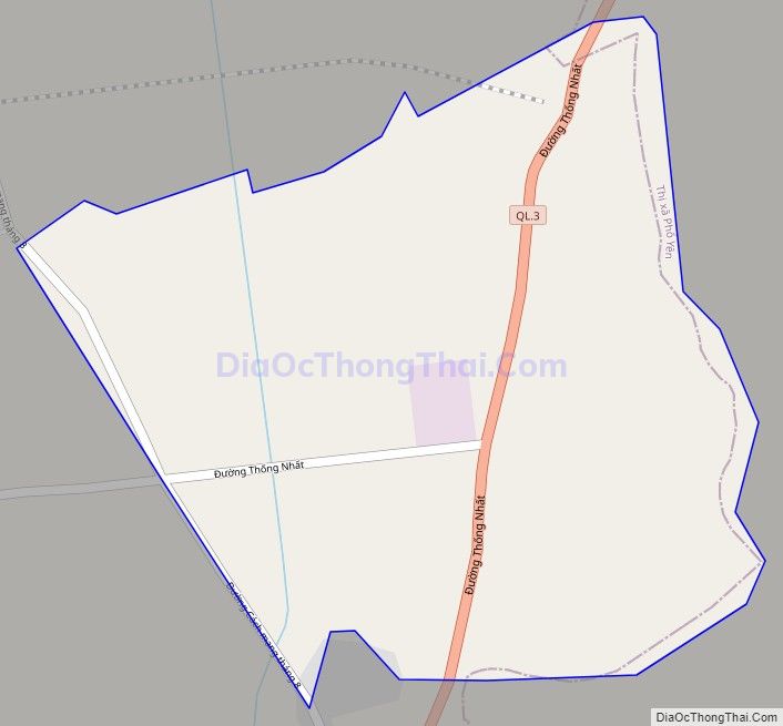 Bản đồ giao thông phường Cải Đan, thành phố Sông Công