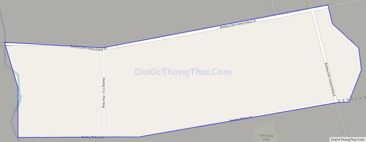 Bản đồ giao thông phường Mỏ Chè, thành phố Sông Công