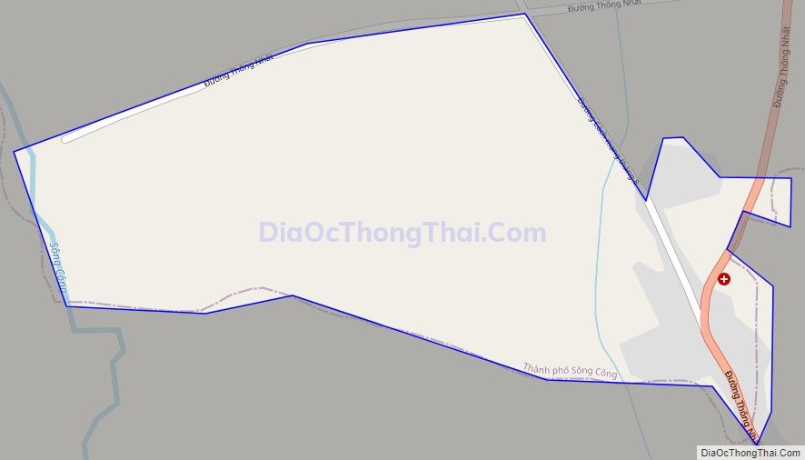 Bản đồ giao thông phường Phố Cò, thành phố Sông Công