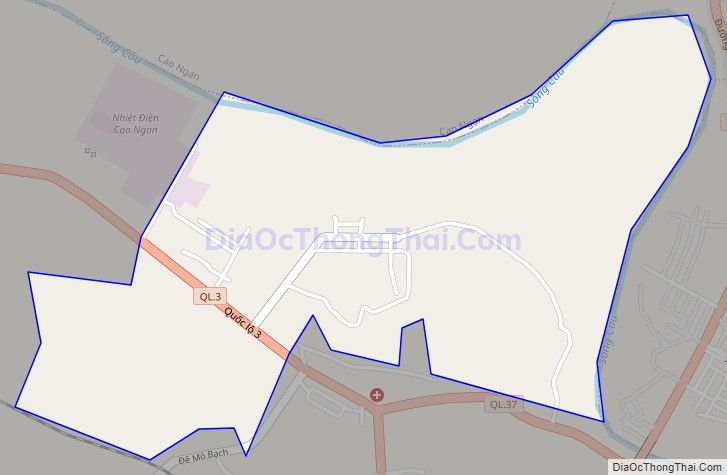 Bản đồ giao thông phường Quang Vinh, thành phố Thái Nguyên
