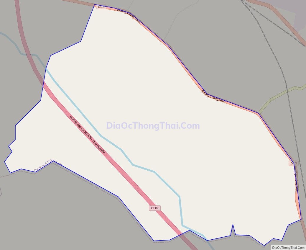 Bản đồ giao thông phường Tích Lương, thành phố Thái Nguyên