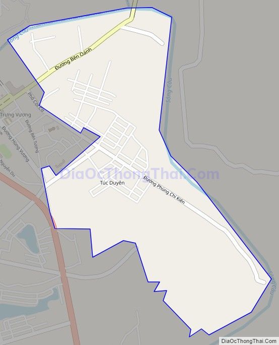 Bản đồ giao thông phường Túc Duyên, thành phố Thái Nguyên