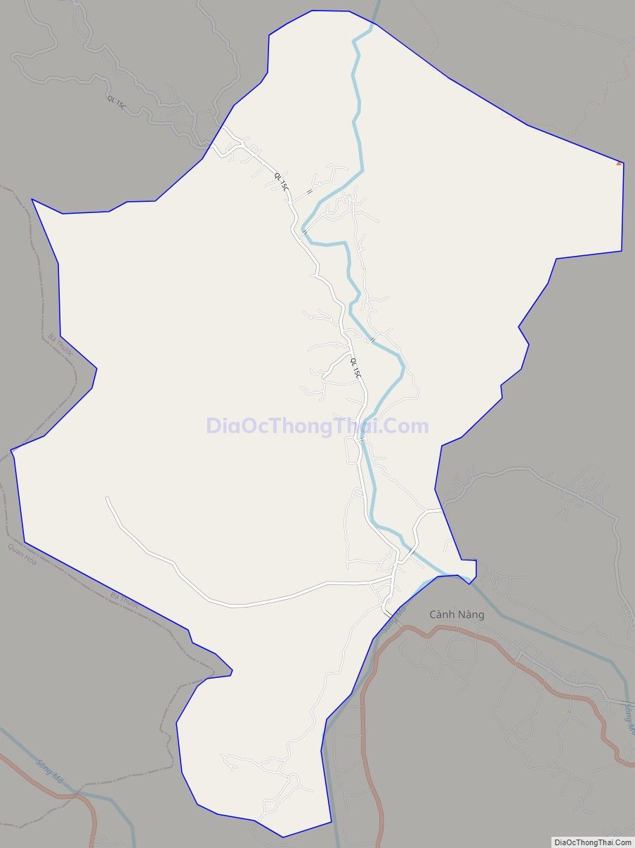 Bản đồ giao thông xã Ban Công, huyện Bá Thước