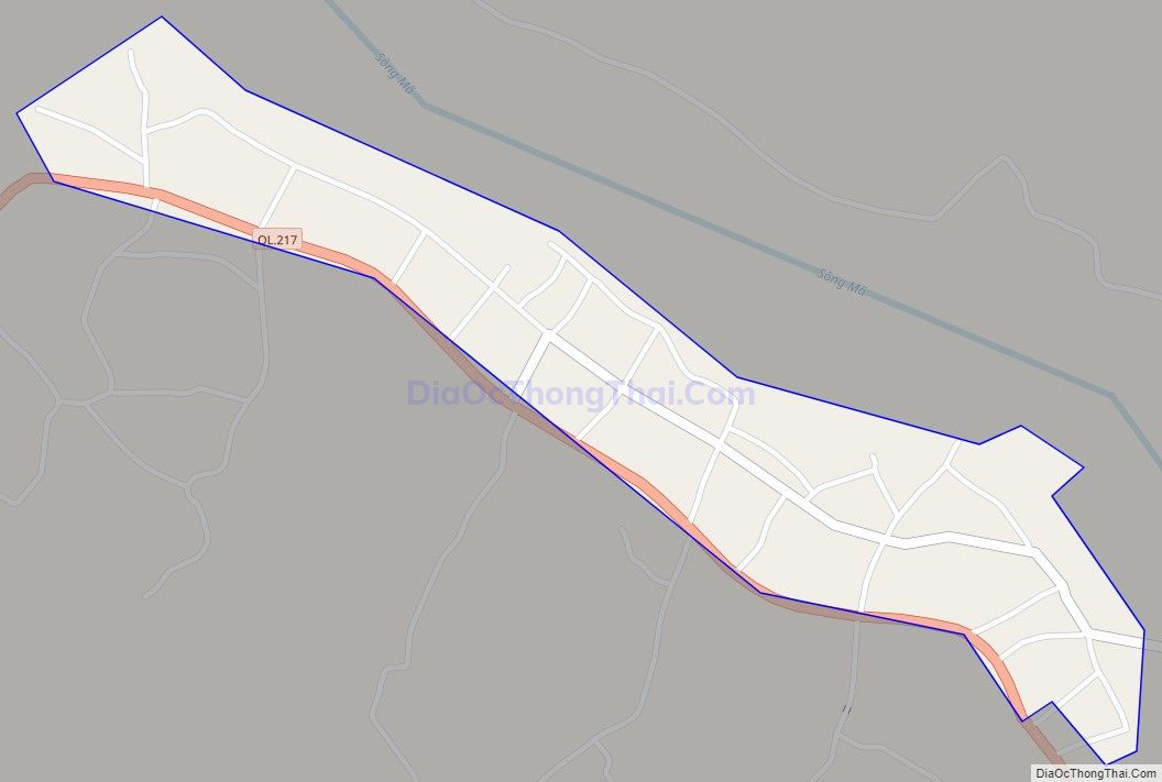 Bản đồ giao thông Thị trấn Cành Nàng, huyện Bá Thước