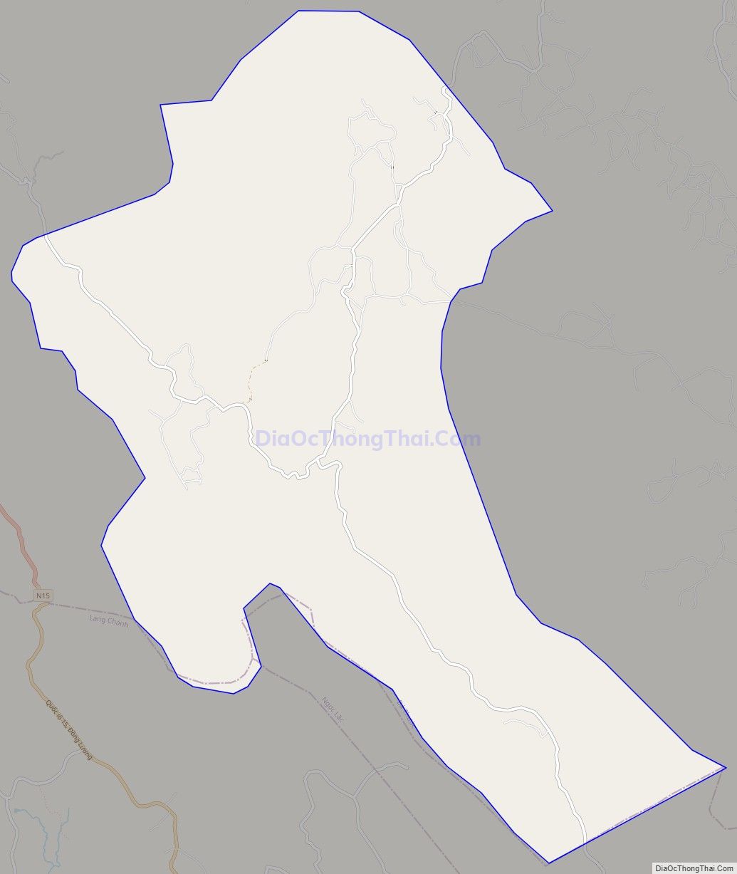 Bản đồ giao thông xã Điền Thượng, huyện Bá Thước