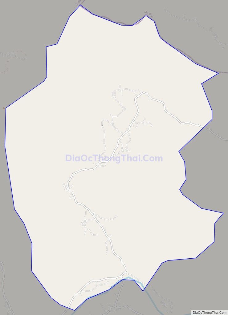 Bản đồ giao thông xã Hạ Trung, huyện Bá Thước