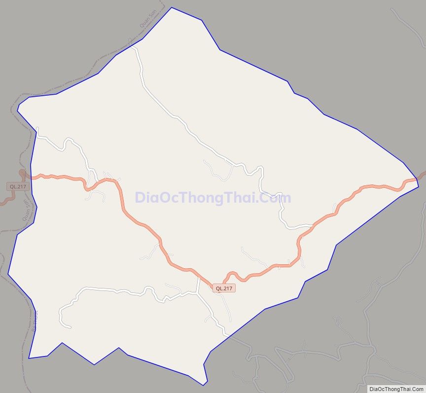 Bản đồ giao thông xã Kỳ Tân, huyện Bá Thước