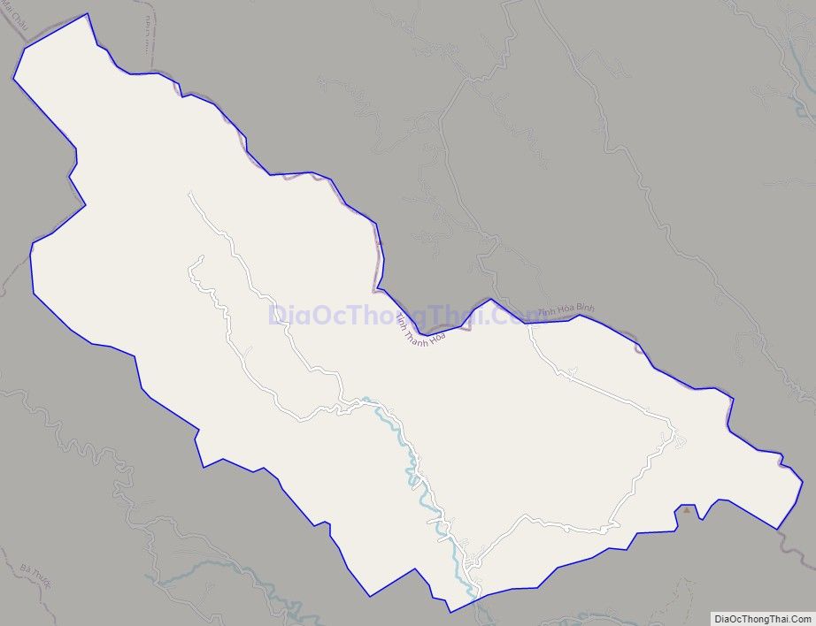 Bản đồ giao thông xã Lũng Cao, huyện Bá Thước