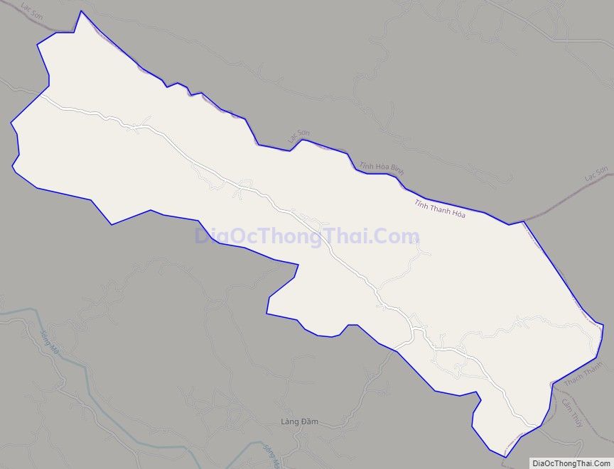 Bản đồ giao thông xã Lương Nội, huyện Bá Thước