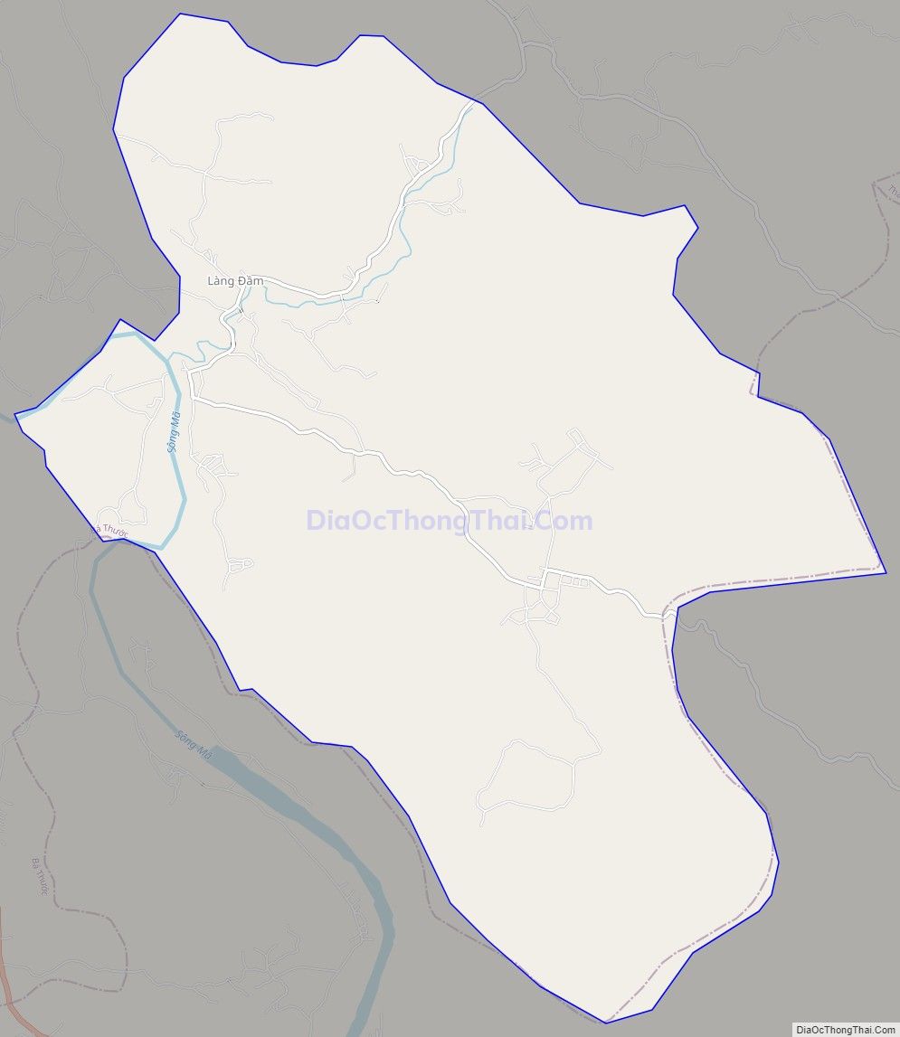 Bản đồ giao thông xã Lương Trung, huyện Bá Thước