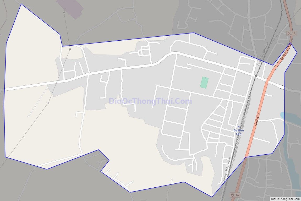 Bản đồ giao thông phường Ngọc Trạo, thị xã Bỉm Sơn