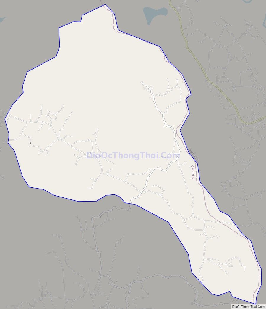 Bản đồ giao thông xã Cẩm Long, huyện Cẩm Thủy