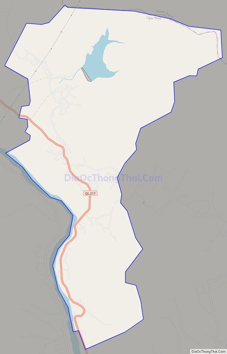 Bản đồ giao thông xã Cẩm Ngọc, huyện Cẩm Thủy