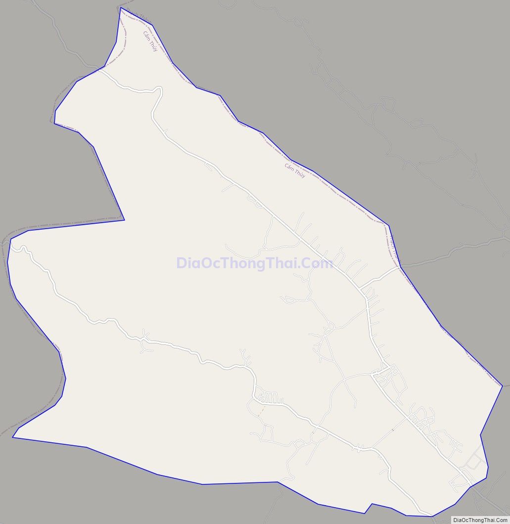Bản đồ giao thông xã Cẩm Quý, huyện Cẩm Thủy