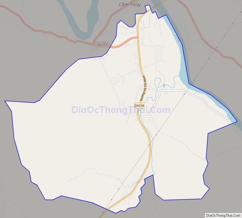 Bản đồ giao thông xã Cẩm Sơn (cũ), huyện Cẩm Thủy
