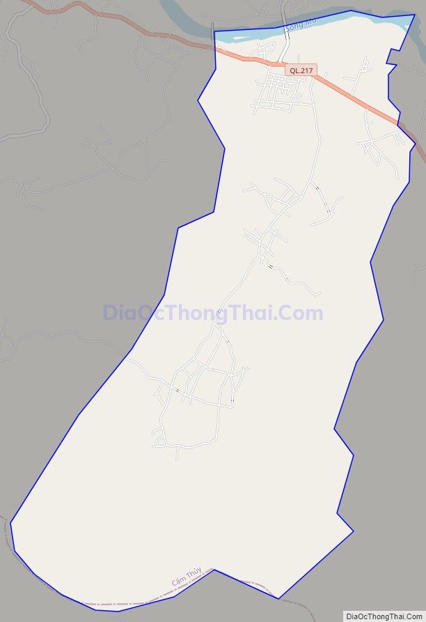 Bản đồ giao thông xã Cẩm Thạch, huyện Cẩm Thủy