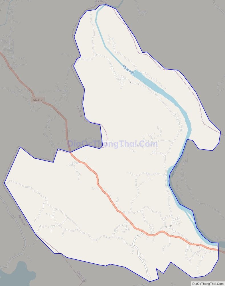 Bản đồ giao thông xã Cẩm Thành, huyện Cẩm Thủy