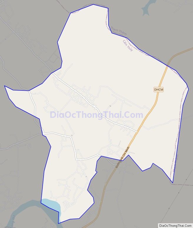 Bản đồ giao thông xã Cẩm Tú, huyện Cẩm Thủy