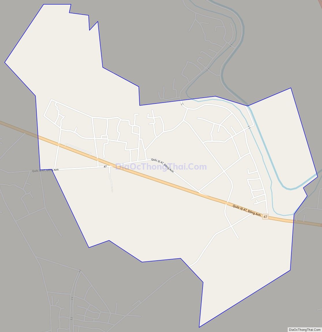 Bản đồ giao thông xã Đông Anh (cũ), huyện Đông Sơn