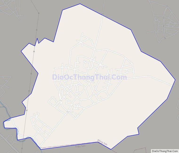 Bản đồ giao thông xã Đông Hòa, huyện Đông Sơn